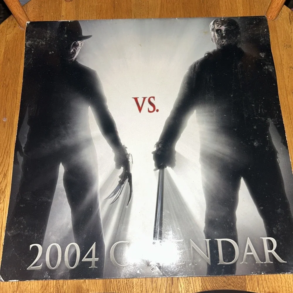 2004 Freddy Krueger vs Jason Calendar Nightmare on Elm‎ Street Friday the 13th